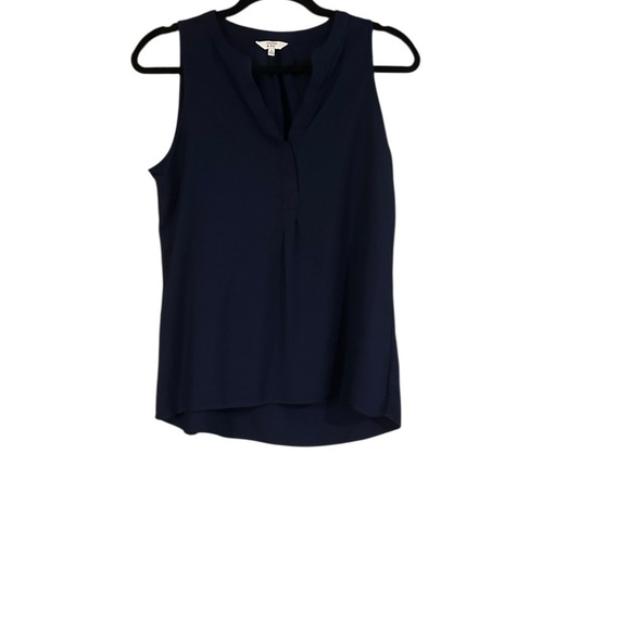 crown & ivy Tops - Crown & Ivy Sleeveless Navy Blue Women's Top